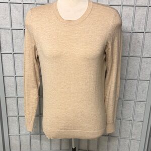 Tristan Light Tan Knit Top, Small